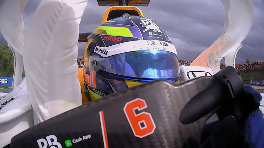 2025 Dutch Grand Prix: Hadjar crosses the line to seal maiden F1 podium